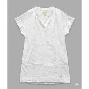 9SEED Littles White Cotton Gauze Luxury Resort Wear Dress Kids 6/7 Boho Beach